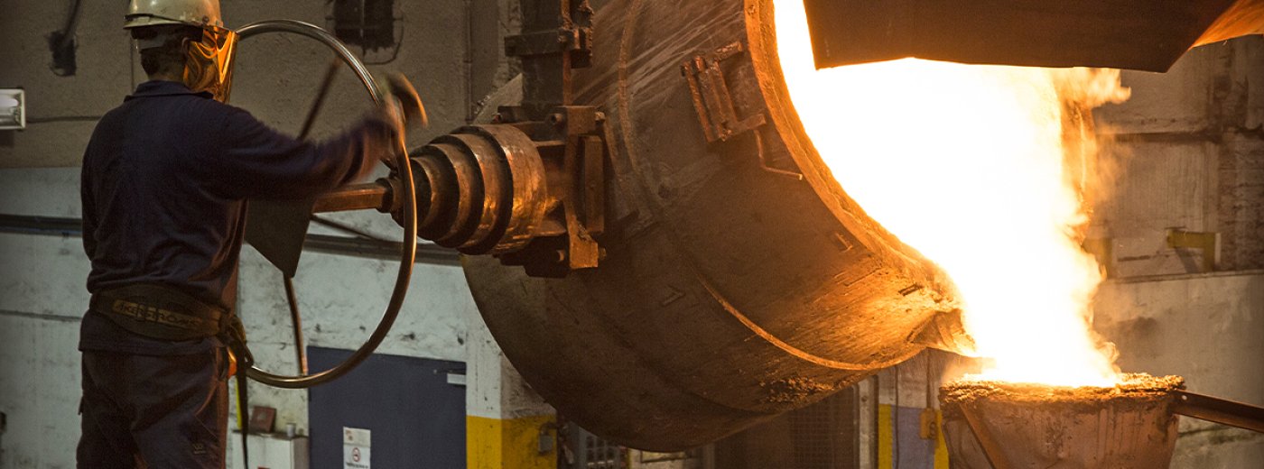 Mies työskentelee Jøtul Støperissä